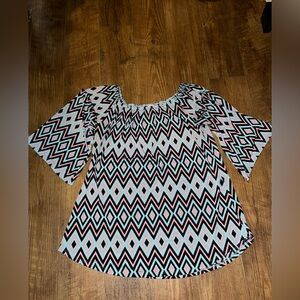 Vintage Geometric Blouse